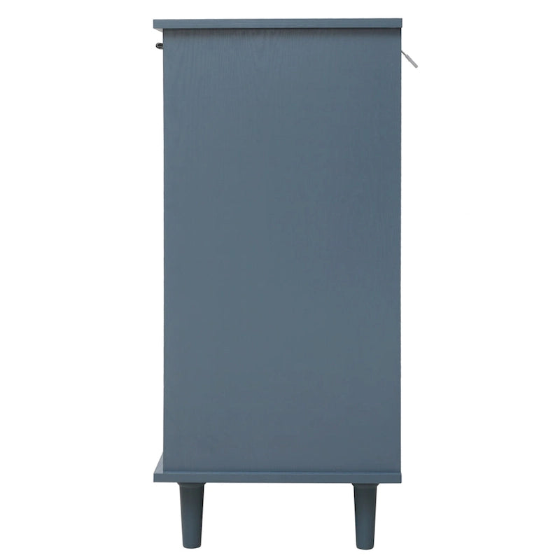 Retro Style 47.24   Horizontal Dresser with 3 Drawer and 3 Door, Carved Panel for Bedroom, Living Room