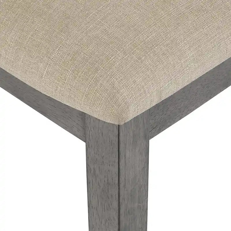 Ronda Beige Linen Rattan Back Dining Chairs (Set of 2)