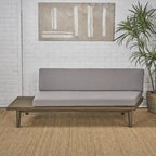 Christopher Knight Home Eulah Minimalist Wood and Fabric Left-Sided Sofa