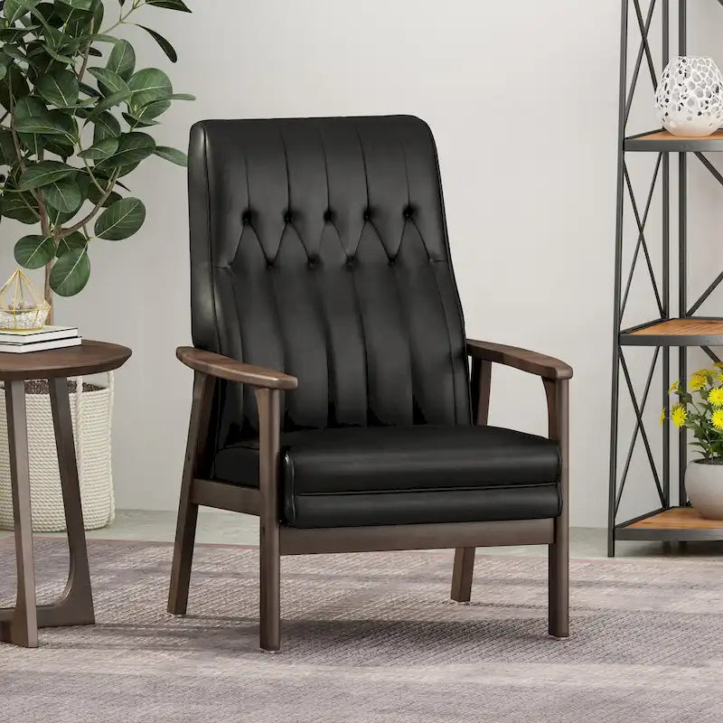 Hoye Mid-century Modern Accent Chair by Christopher Knight Home - 25.75   W x 31.50   D x 39.00   H