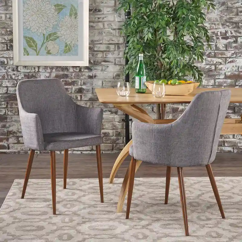 Carson Mid-century Fabric Dining Chair (Set of 2) by Christopher Knight Home