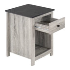End Table with Drawer and Shelf 2 Tier Side Table Storage Cabinet Side Table with Drawer End Table with Storage