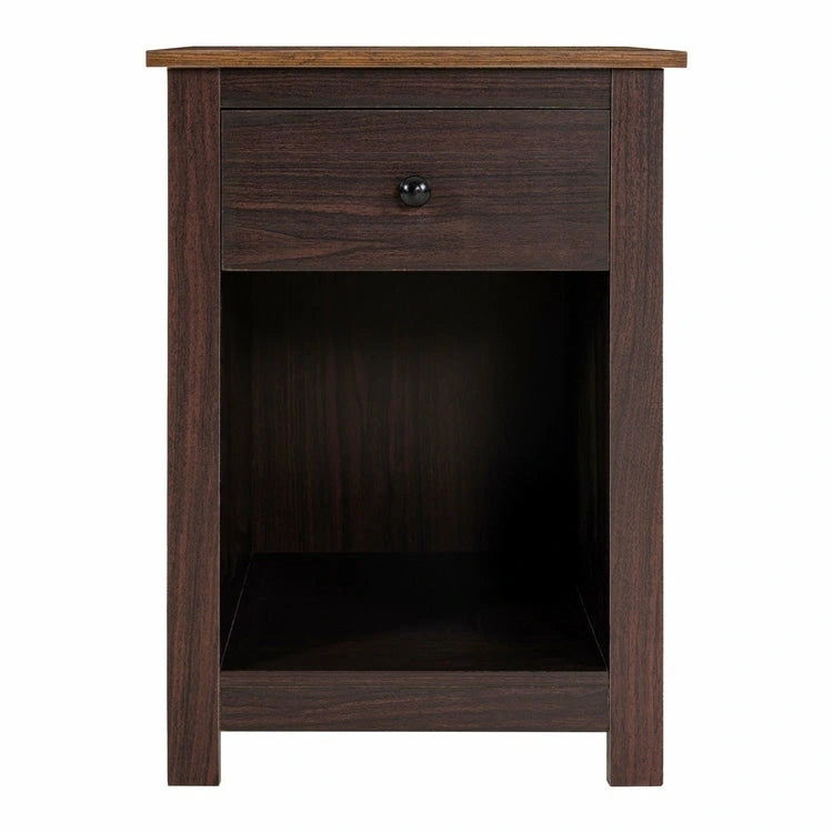 End Table with Drawer and Shelf 2 Tier Side Table Storage Cabinet Side Table with Drawer End Table with Storage