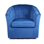 Carson Carrington Junsele Velvet Upholstery Swivel Accent Club Chair