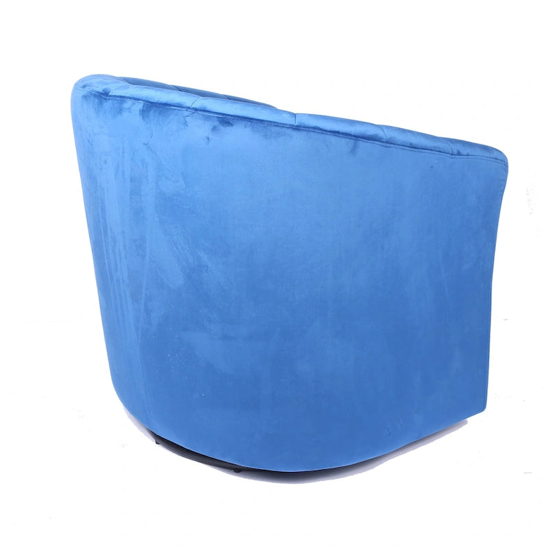 Carson Carrington Junsele Velvet Upholstery Swivel Accent Club Chair