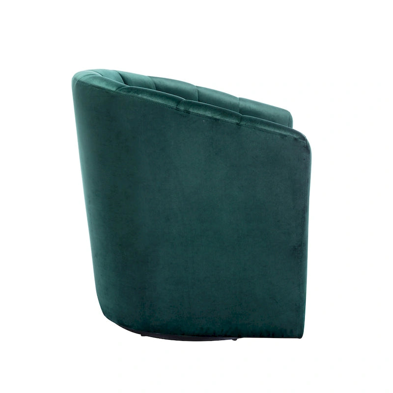 Carson Carrington Junsele Velvet Upholstery Swivel Accent Club Chair