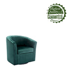 Carson Carrington Junsele Velvet Upholstery Swivel Accent Club Chair