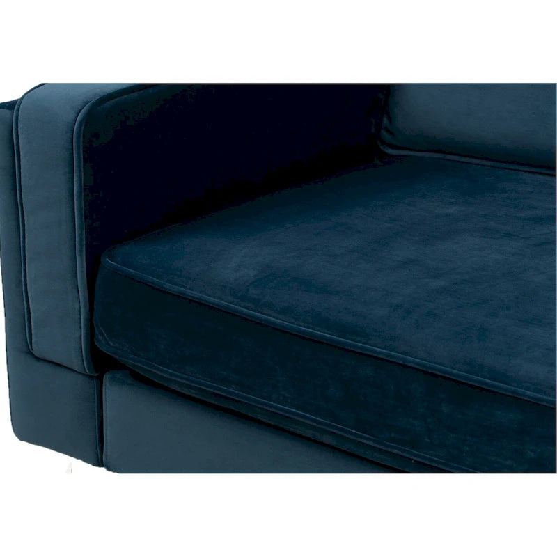 Green velvet Arm Chair With Golden Finish legs