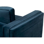 Green velvet Arm Chair With Golden Finish legs