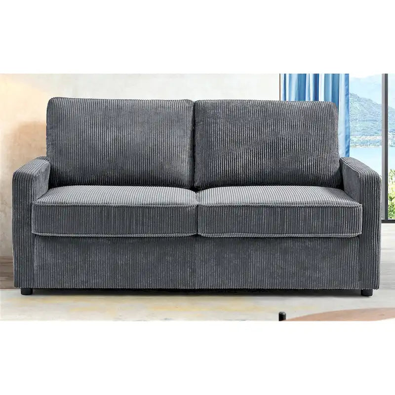 US Pride Furniture Manchester Corduroy 70 inch Square Arms Sofa Bed