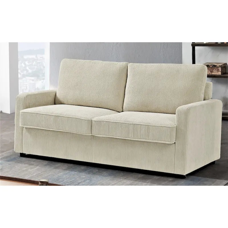 US Pride Furniture Manchester Corduroy 70 inch Square Arms Sofa Bed