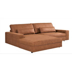 US Pride Furniture 105.52 inch Oversize Facing Chaise Sectional Sofa