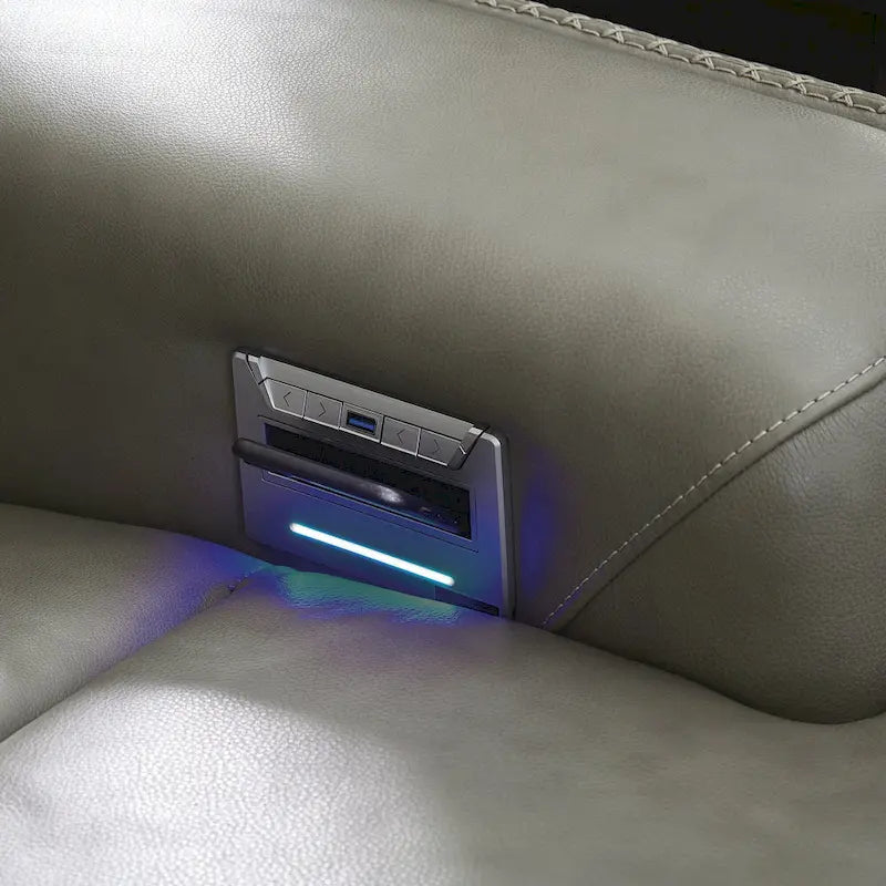 Signature Design by Ashley Correze Gray 3-Piece Power Reclining Sectional with Chaise - 88  W x 65  D x 33  H