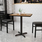 24   x 30   Rectangular Laminate Table Top with 22   x 22   Table Height Base - 24  W x 30  D x 31.125  H