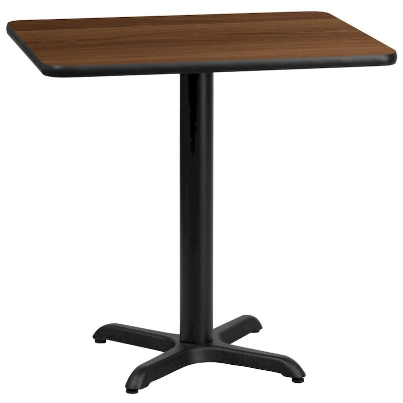 24   x 30   Rectangular Laminate Table Top with 22   x 22   Table Height Base - 24  W x 30  D x 31.125  H