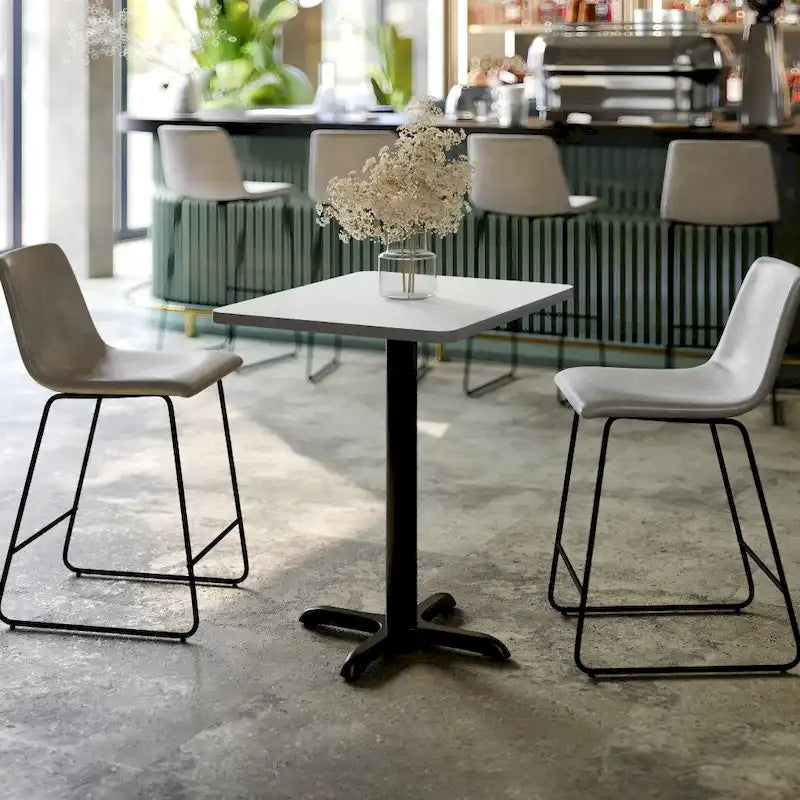 24   x 30   Rectangular Laminate Table Top with 22   x 22   Table Height Base - 24  W x 30  D x 31.125  H