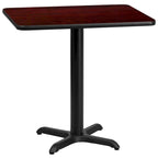 24   x 30   Rectangular Laminate Table Top with 22   x 22   Table Height Base - 24  W x 30  D x 31.125  H