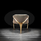 Caprice Titanium Gold Stainless Steel Dining Chair