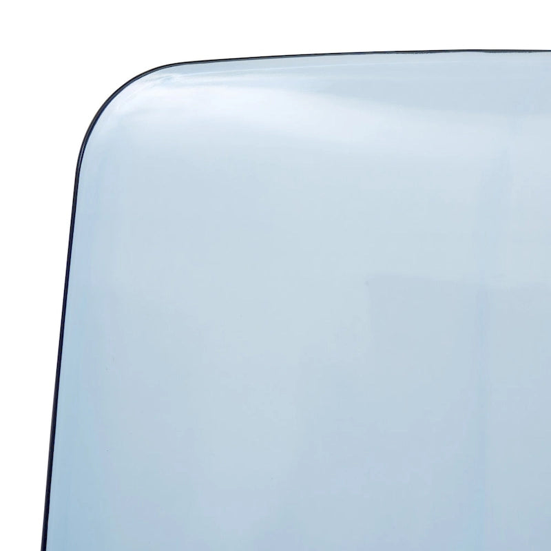 Stackable Acrylic Minimalist Plastic Dining Chair Modern Full Back Transparent Accent Side Chair for Kitchen Set of 4