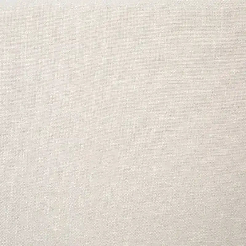 Colton White Linen Upholstered Panel Platform Bed, Eastern King