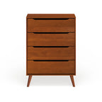 Fopp Mid-century Modern 4-Drawer Solid Wood Chest by Furniture of America