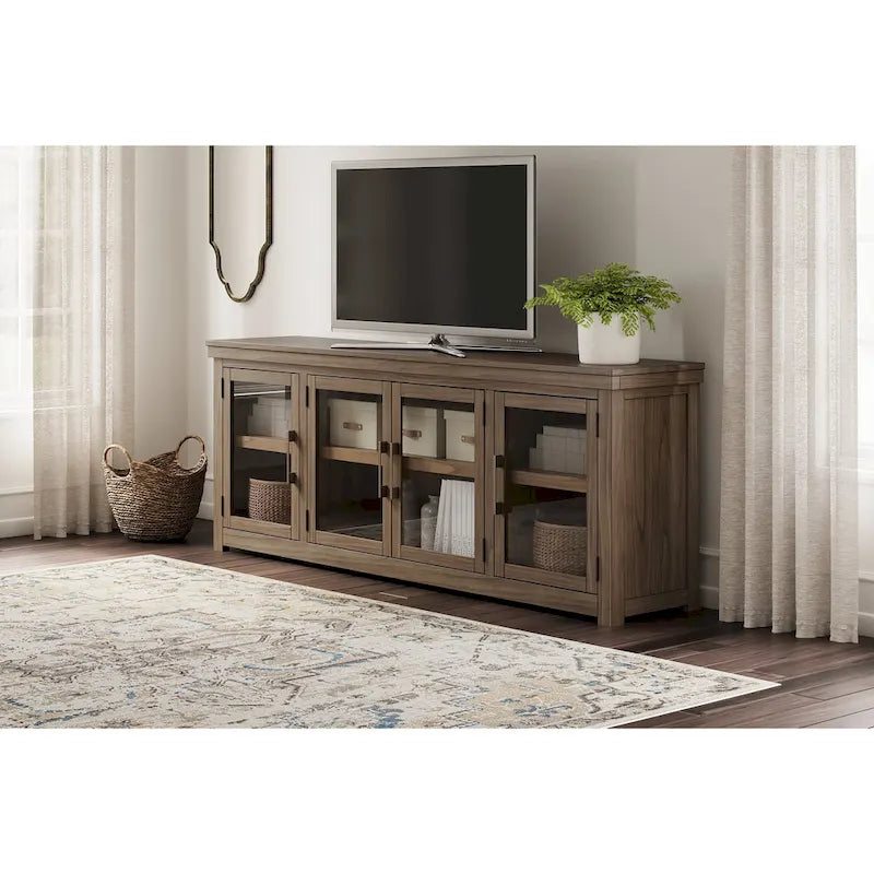 Signature Design by Ashley Boardernest Brown 85   TV Stand for TVs up to 97   - 85  W x 18  D x 33  H
