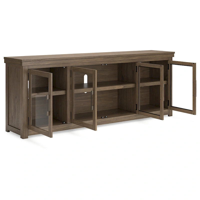 Signature Design by Ashley Boardernest Brown 85   TV Stand for TVs up to 97   - 85  W x 18  D x 33  H