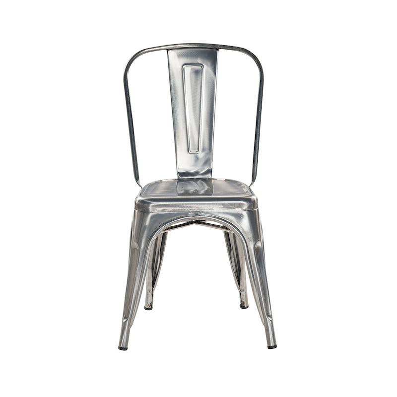 Gunmetal Industrial Rustic Dining Chairs (Set of 4)