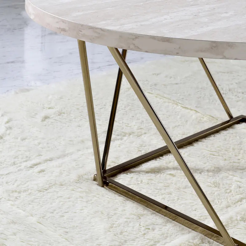 Steve Silver Ravine Marble Top Coffee Table