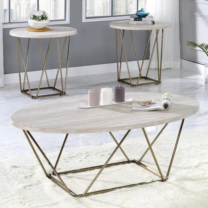 Steve Silver Ravine Marble Top Coffee Table