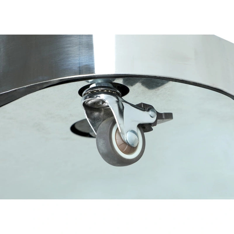 Somette Cocktail Table with 32   Round Glass Top - Cocktail Table