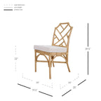 Kara Rattan Dining Side Chair, (Set of 2)