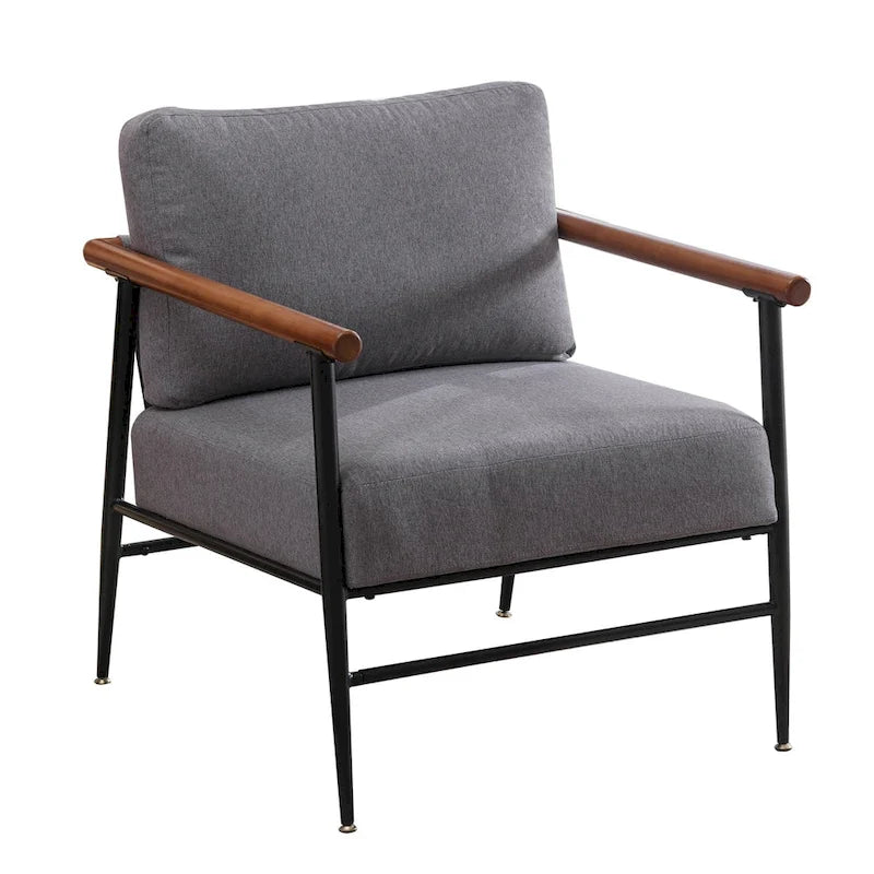Ebello Comfy Simple Upholstered Single Armchair for Living Room