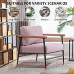 Ebello Comfy Simple Upholstered Single Armchair for Living Room