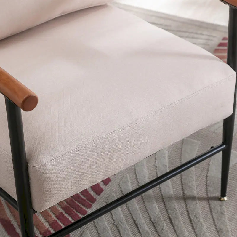 Ebello Comfy Simple Upholstered Single Armchair for Living Room