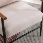 Ebello Comfy Simple Upholstered Single Armchair for Living Room