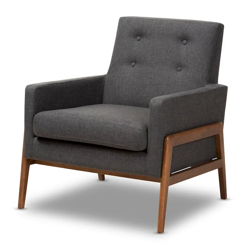 Mid-Century Lounge Chair by Baxton Studio