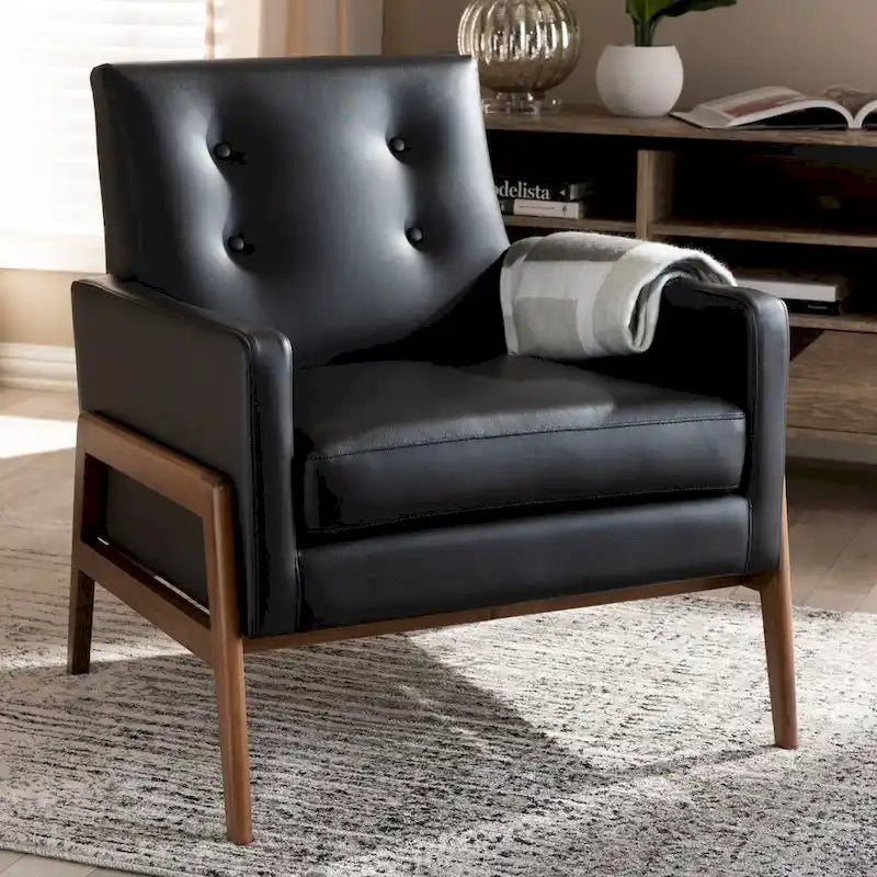 Mid-Century Lounge Chair by Baxton Studio