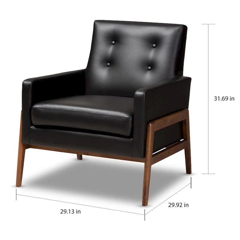 Mid-Century Lounge Chair by Baxton Studio