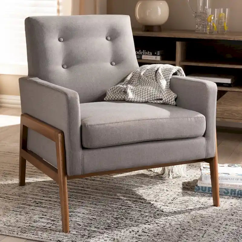 Mid-Century Lounge Chair by Baxton Studio