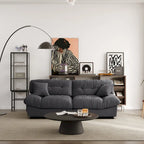 89   Suede Sectional Sofa Cloud Shape Couch for Living Room