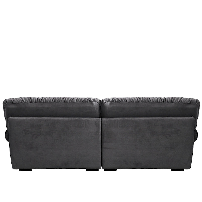 89   Suede Sectional Sofa Cloud Shape Couch for Living Room