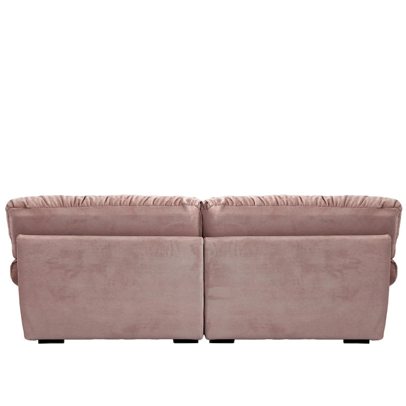 89   Suede Sectional Sofa Cloud Shape Couch for Living Room