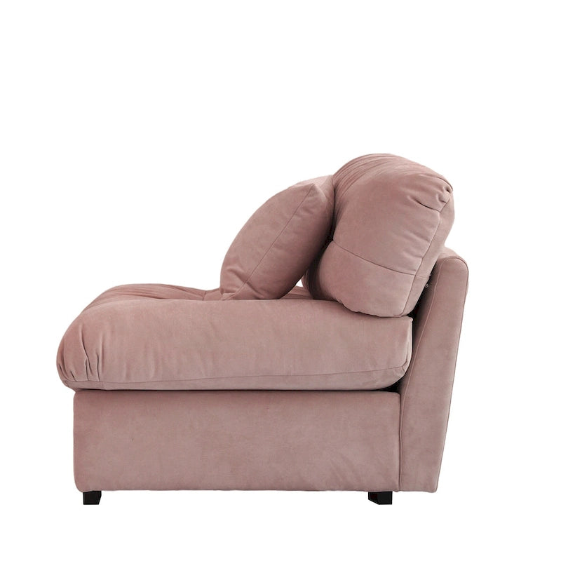 89   Suede Sectional Sofa Cloud Shape Couch for Living Room