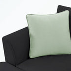 Modular Sectional Sofa with Ottoman and 3 Pillows