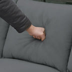 Modular Sectional Sofa with Ottoman and 3 Pillows