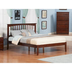Mission Solid Wood Queen Platform Bed in Walnut