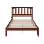 Mission Solid Wood Queen Platform Bed in Walnut