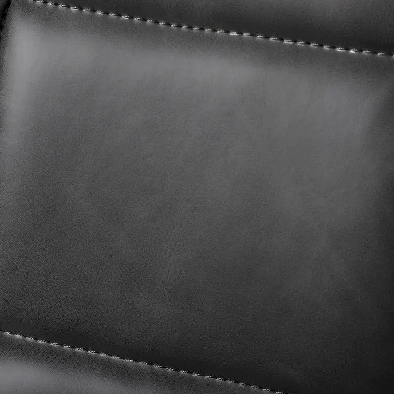 Faux Leather Dining Chairs Upholstered Side Chairs with Metal Legs Set of 2