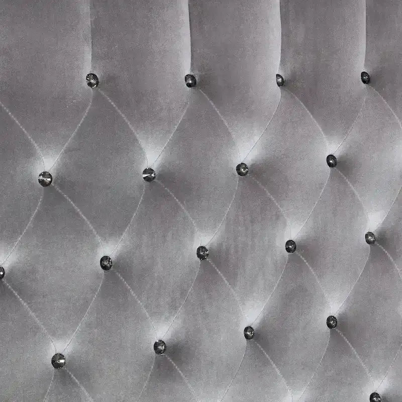 Furniture of America Iasi Modern Fabric Tufted Platform Bed